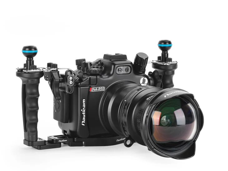 NAUTICAM NA-R50 Housing for Canon EOS R50 with RF-S 18-45 F4.5-6.3 IS STM Lens
