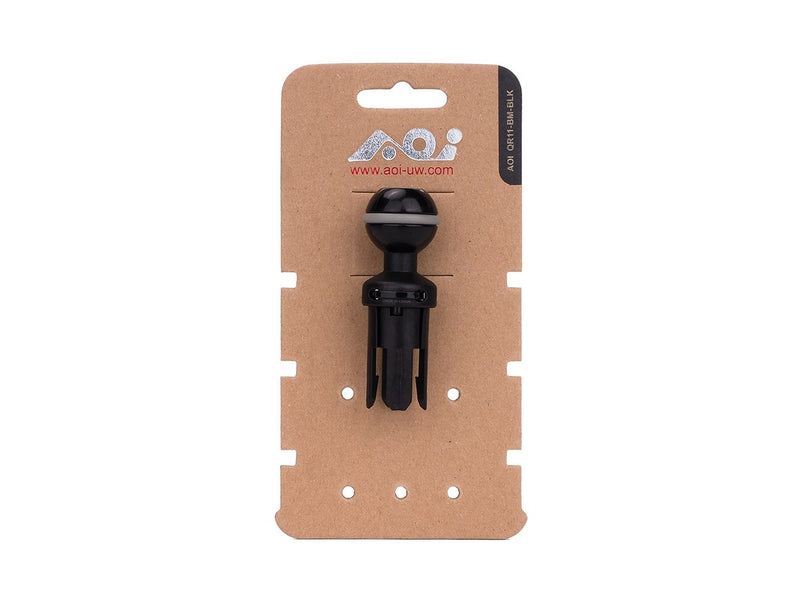 AOI Quick Release System -  11 Male Insert in Ball Mount - Black Color