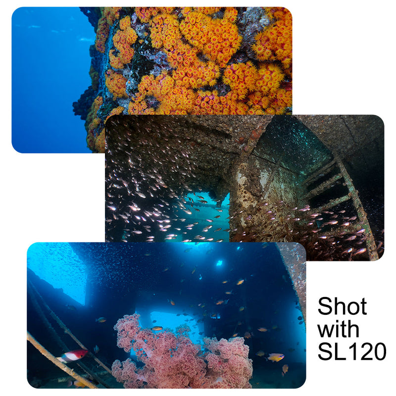 DIVEVOLK SL120 underwater video light 12000 lumens